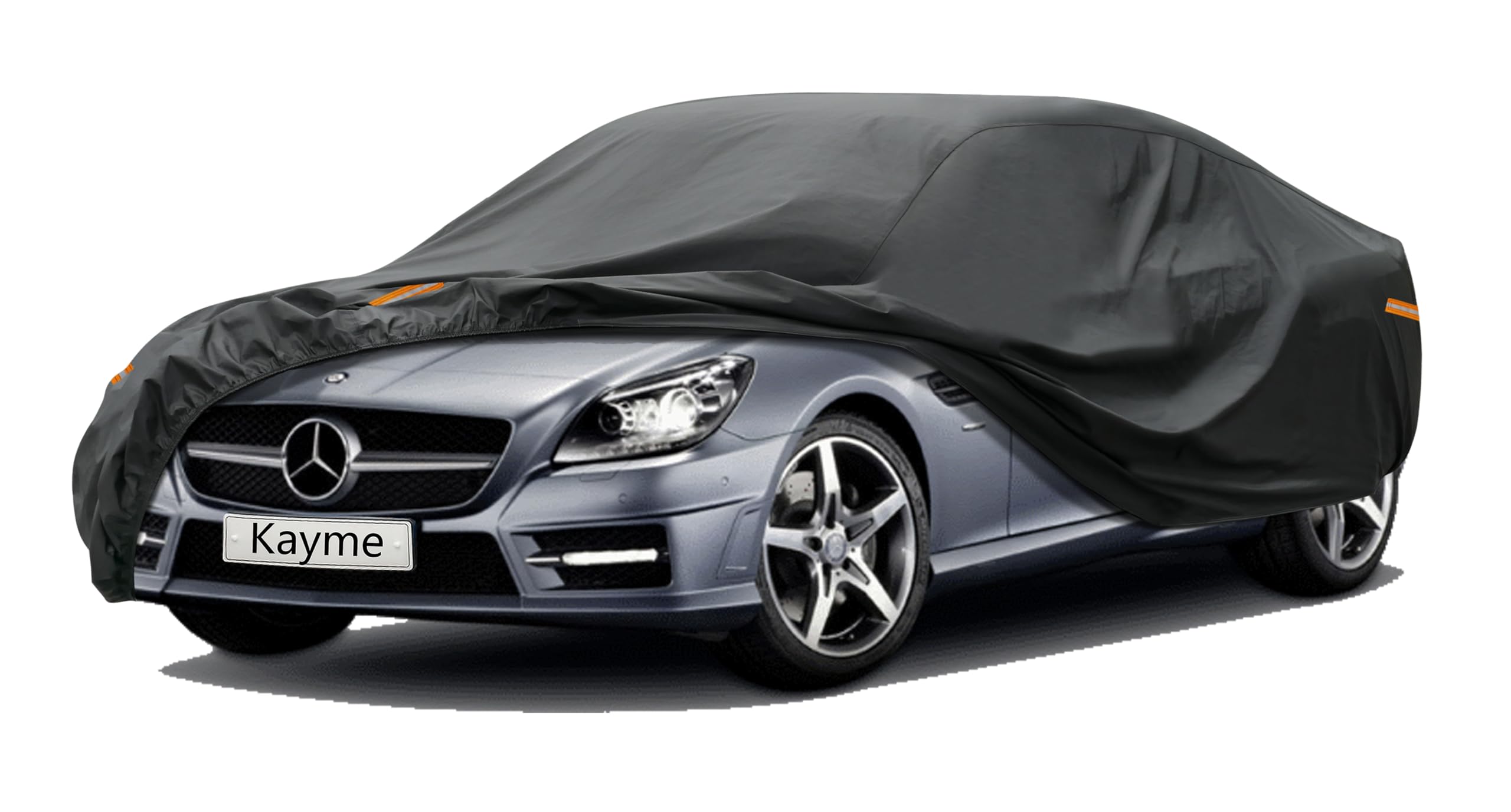 thumbnail image 2 of TSUINZ Full Car Cover For Mercedes-Benz – Black, Polyester, UV/Snow/Rain Protection 2 of 6