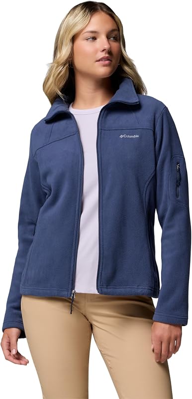 Fast Trek Jacket, Chaqueta De Forro Polar Con Cremallera para Mujer, Nocturnal, Talla L