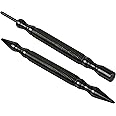 HIT Tool Pro Combo Kit 1/32" Hammerless Nail Set Punch, 2/32" Hammerless Nail Set, Hammerless Door Hinge Pin Punch and Steel Hammer, 2 Tools (NS12HF)
