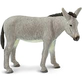 Safari Ltd. Donkey Figurine - Lifelike 4" Farm Animal Figure - Educational Toy for Boys, Girls, and Kids Ages 3+