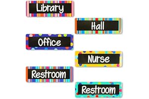 BRIGHT CREATIONS Magnetic Hall Pass for Whiteboard, Teacher Supplies for Classroom (6 Pack)
