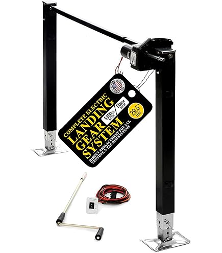 Fifth Wheel RV Landing Gear Leg With Drop Leg - 29.5" Universal Replacement For Lippert, Atwood, Stromberg Carlson