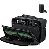 Mcbazel Travel Bag Carrying Case for Xbox Series X, Portable Storage Case Bag with Multiple Storage Pockets for Controllers, 