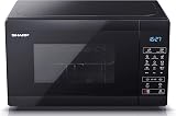 Sharp YC-MG02U-B Compact 20 Litre 800W Microwave with 1000W Grill Black view 5