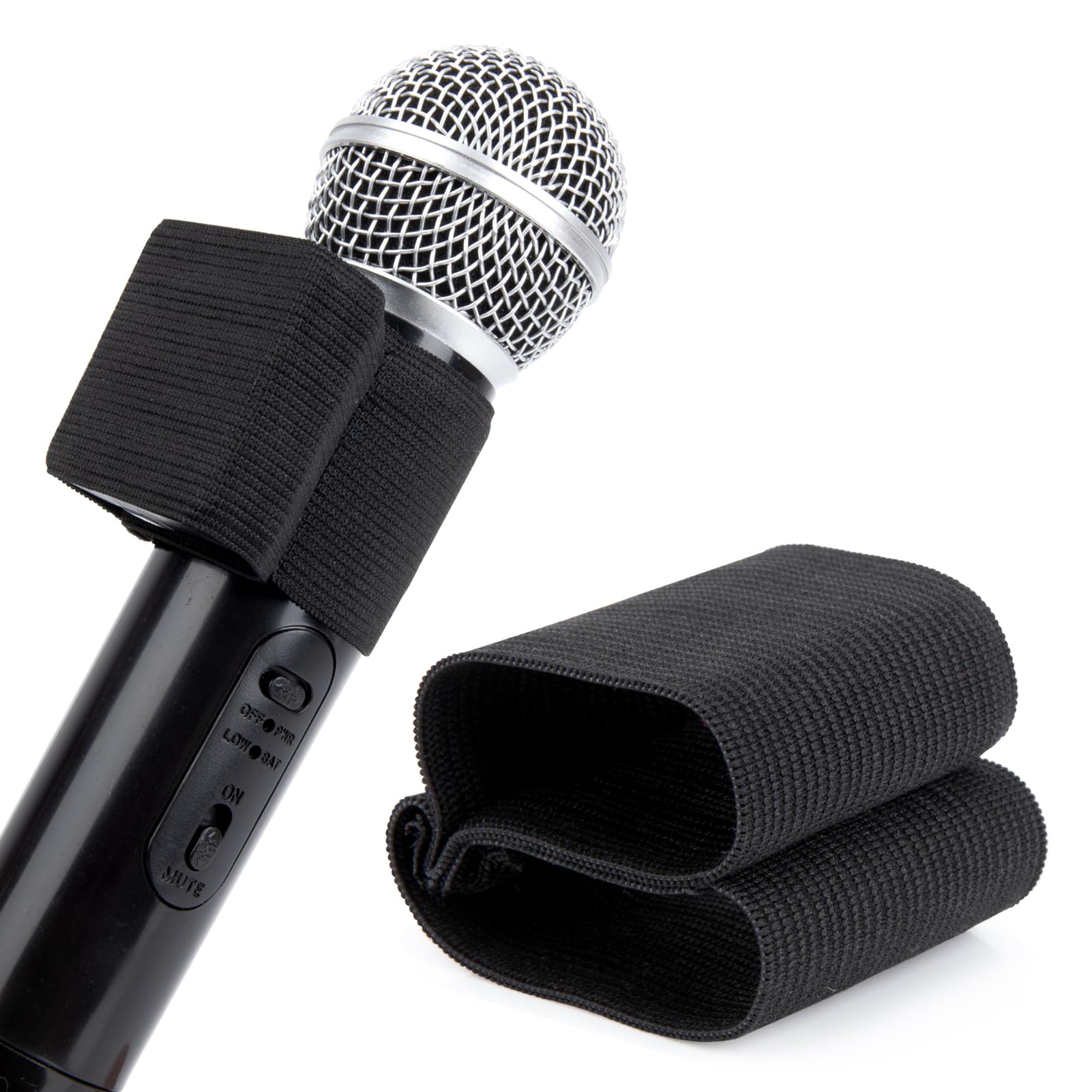 YOUSHARES Hand Microphone Elastic Sleeve Compatible with Rode Wireless GO II Microphone - Rode Wireless GO 2 Mic Elastic Case for Weddings and Interviews (1PCS)
