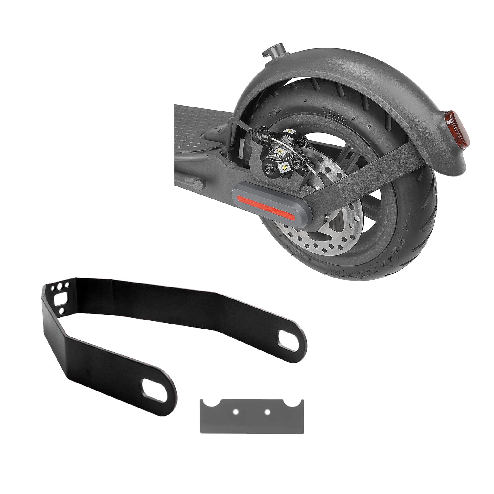 Fututech Rear Fender Bracket for Xiaomi M365 Pro Pro 2 1S for Mi 3 Scooter Accessory Modified Part Spare Replacement Electric Scooter (Black)