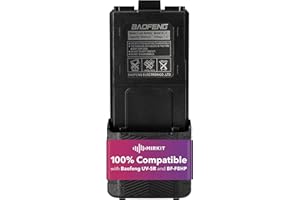 MIRKIT Baofeng Battery BL-5 3800mAh Extended Battery Compatible with UV-5R BF-8HP UV-5RX3 RD-5R UV-5RTP UV-5R+, UV-5X3 Two Way Radios, Baofeng UV-5R Extended Battery Radio USA