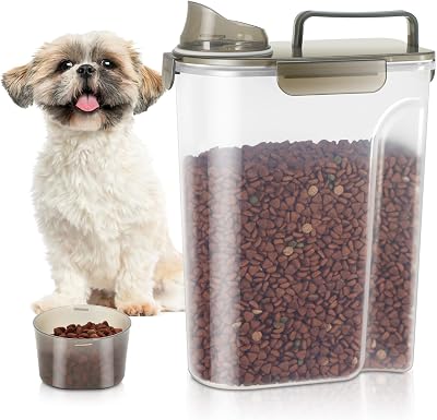 TBMax 5L Dog Food Storage Container with Lid Measuring Cup BPA Free