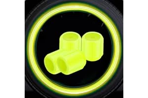 Plastic Fluorescent Tire Valve Stem Caps,Glow in The Dark Tire Valve Caps,Fluorescent Car TireValve StemCaps Funny Car Access