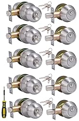 Lanwandeng (5 Sets) All Keyed Same Entry Door Knob