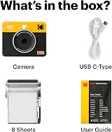 Kodak Mini Shot 3 Retro Portable Instant Camera and Printer White view 8