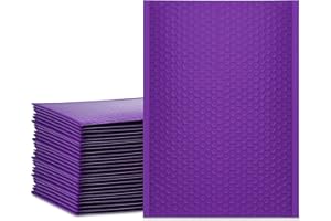 UCGOU Bubble Mailers 10.5x16 Inch Purple 25 Pack Poly Padded Envelopes Large #5 Mailing Packages Opaque Packaging Postal Self Seal Adhesive Waterproof Boutique Shipping Bags for Clothes