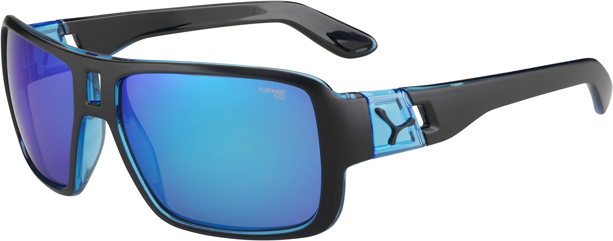 Cebe CBLAM6 L.A.M Matt Black 1500 Grey Flash Mirror Blue Sunglasses