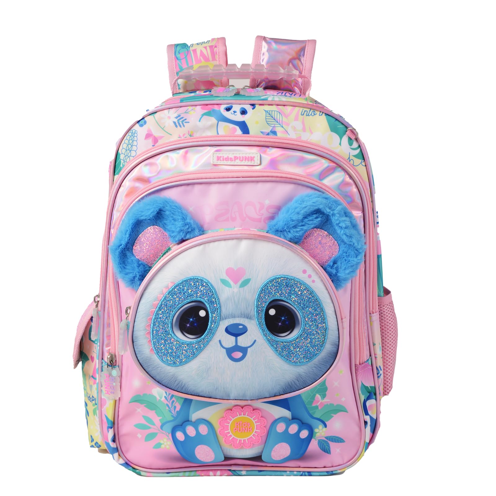Girls Backpack Kids Backpacks for Girls Cute Panda Backpack for Girls Kawaii Backpack for Preschool Elementary Kindergarten,Pink,Large Capacity,16 Inch