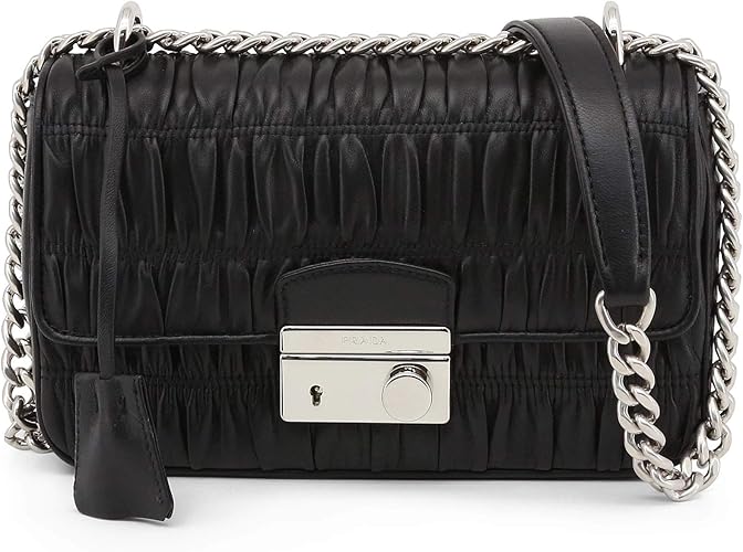 prada gaufre leather chain bag
