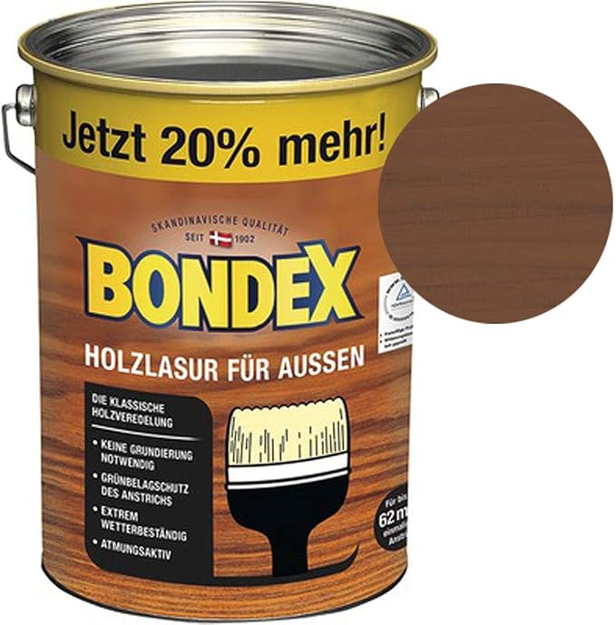 Bondex Outdoor Wood Stain 4.8 Litres, brown Amazon.co.uk DIY & Tools