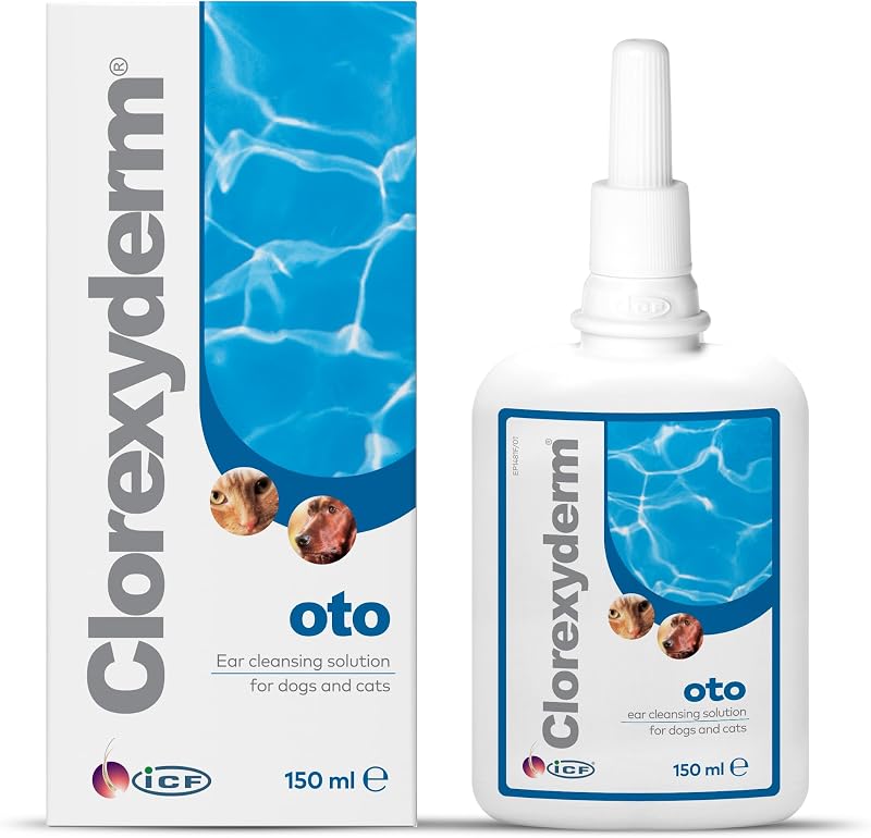 ICF Clorexyderm oto Cat & Dog Ear Cleaner 150 ml – Ear Drops