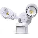 JJC LED Security Lights,Motion Sensor Flood Light Outdoor Fixture,2000LM 20W(120W Equiv.),IP65 Waterproof,5000K Daylight Whit