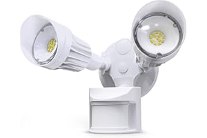 JJC LED Security Lights ,Motion Sensor Flood Light Outdoor Fixture,2000LM 20W(120W Equiv.),IP65 Waterproof,5000K Daylight Whi
