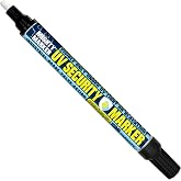 Mighty Marker MM-77 UV Security Marker, Permanent Invisible Ink, 2.3mm Bullet Tip, 10ml, Visible Under UV or Black Light, For Quality Control, Identification, Manufactured in USA &ndash; 3 Pack