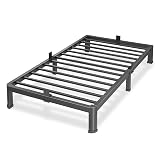 Superay 10 Inch Twin Size Metal Platform Bed Frame with Round Corners, Storage Space Under High Bed Frame-Heavy Duty Steel Slats Support, Noise Free - Easy Assembly - No Box Spring Needed