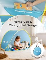 Glymnis Pop Up Baby Beach Tent UV Protection Sun Shelter with Mini Pool view 3