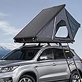 VEVOR Rooftop Tent Hard Shell, Rooftop Tent Hardshell for 2-3 Person, Hard Shell Roof Top Tent with Telescopic Ladder Thick Mattress, Waterproof Windproof for Jeep SUV Van Pickup Truck
