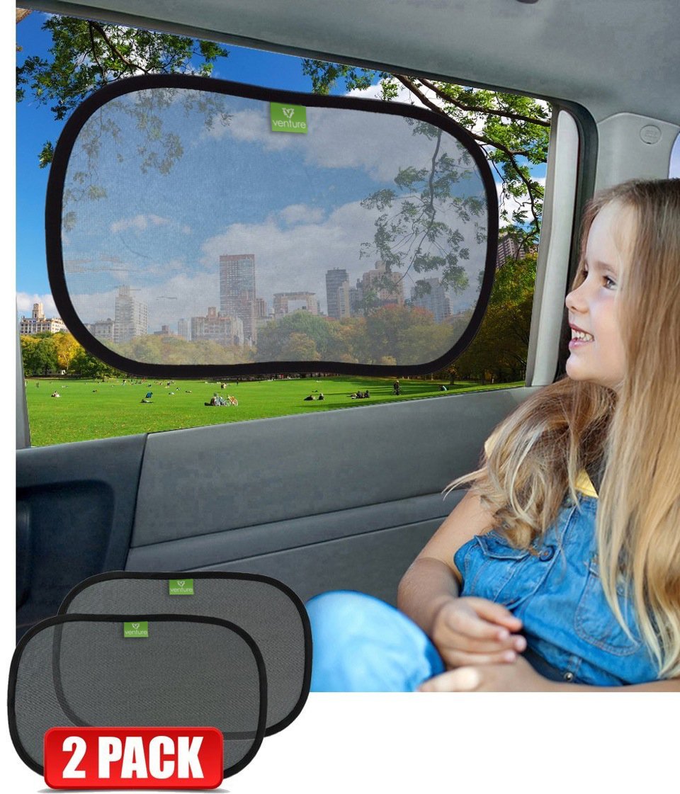 Universal Car Sun Shades Includes 2 X High Density UV Protection Car