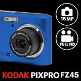 KODAK Pixpro Friendly Zoom FZ45-BL 16MP Digital Camera 4x Optical Zoom 27mm view 2