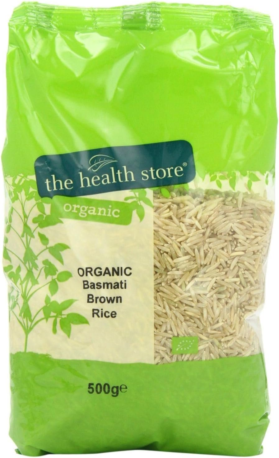 The Health Store Organic Rice Basmati Type Brown 500g (Pack of 6)