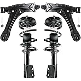Detroit Axle - Front Struts kit for Chevrolet Malibu Classic Pontiac Grand Am Alero Cutlass，2 Struts and Coil Spring 2 Lower 