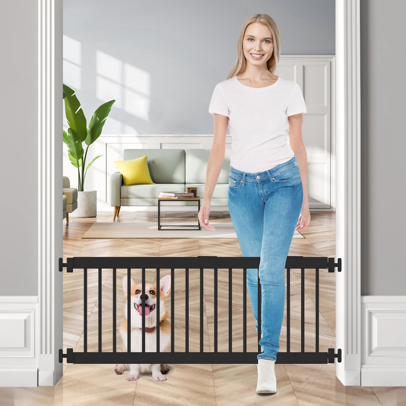 Dog Gate Indoor 18 45 Adjustable Extra Wide Metal Short Dog Gate To Dog Gate Indoor 18 45 Adjustable Extra Wide Metal Short Dog Gate To