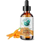 Bella Terra Oils - Organic Carrot Seed Oil 2 oz - Cold-Pressed Elixir, Abundant in Vitamin A &amp; E, Beta-Carotene Richness, Ideal for Nourished Skin Radiance