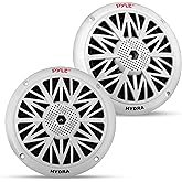 5.25 Inch Dual Marine Speakers - 2 Way Waterproof and Weather Resistant Outdoor Audio Stereo Sound System with 150 Watt Power