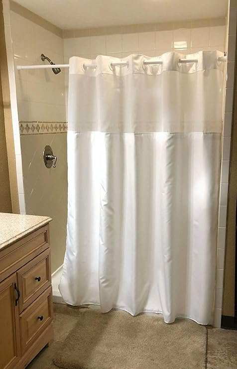 Td Home Luxuries Hookless Shower Curtain Luxury Hotel Spa Shower