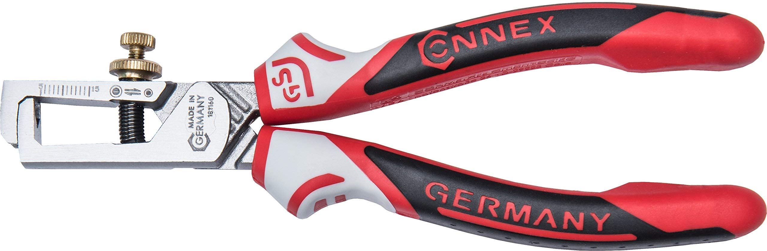 Connex COXT181160 Wire Stripping Pliers with 3C-Handles, Multi-Colour, 160 mm
