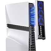 KIWIHOME Cooling Fan for PS5 Pro, Efficient Cooler Fan with Adjustable Speed and Auto On/Off, Quiet Cooling Accessories with USB3.0 Port, LED Light for PS5 Pro Only, Not for PS5/PS5 Slim