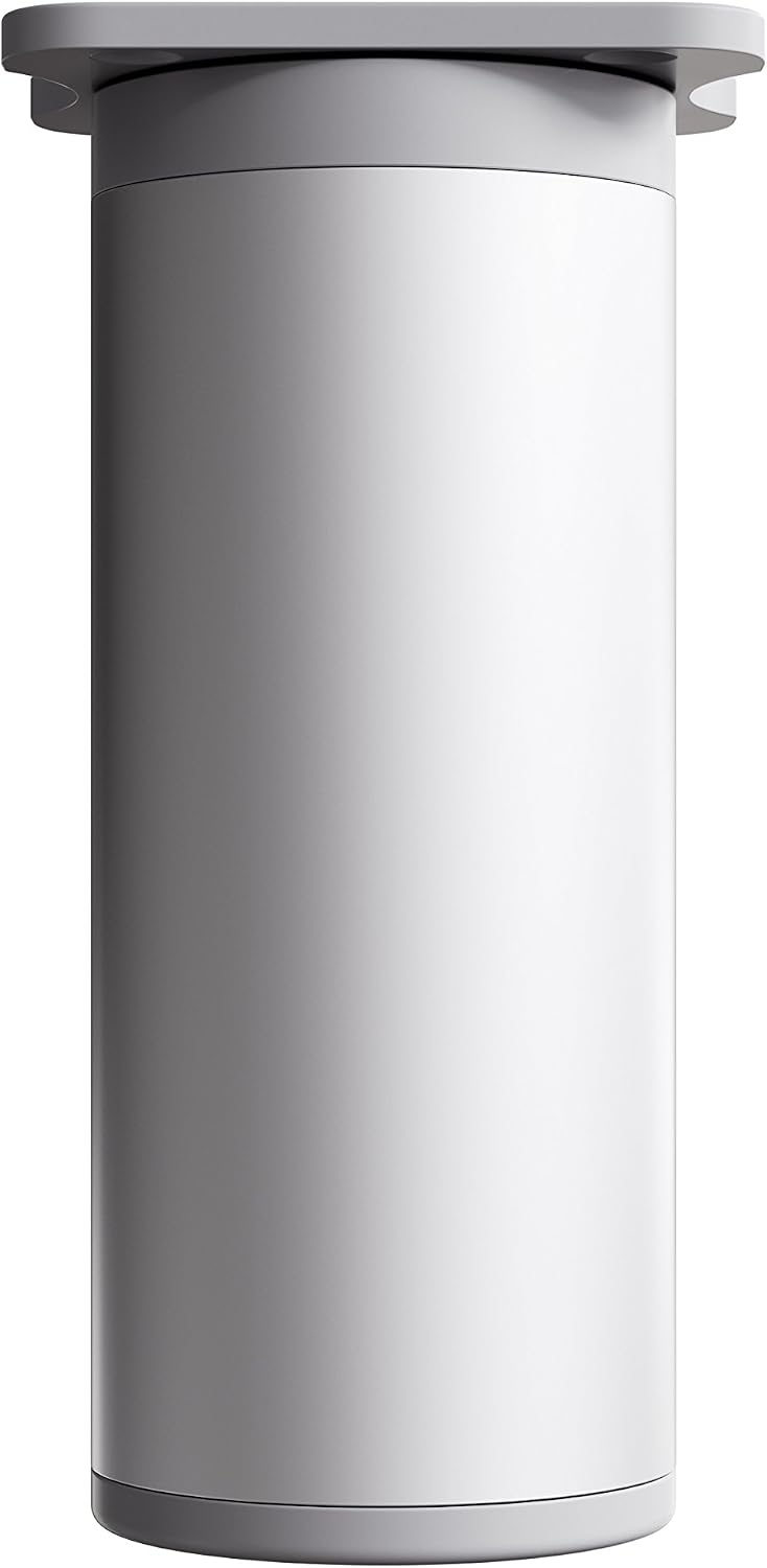 sossai® Design Furniture feet MFR1 | Height Adjustable | Set of 8 | Round Profile: 40 x 40 mm | Color: alu | Height: 60mm (+ 20mm) | Material: Aluminum | High Quality Wood Screws Included - Image 4