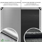 VOUNOT 3x4m Tarpaulin 240 g/m² Waterproof Ground Cover Eyelets Grey view 6