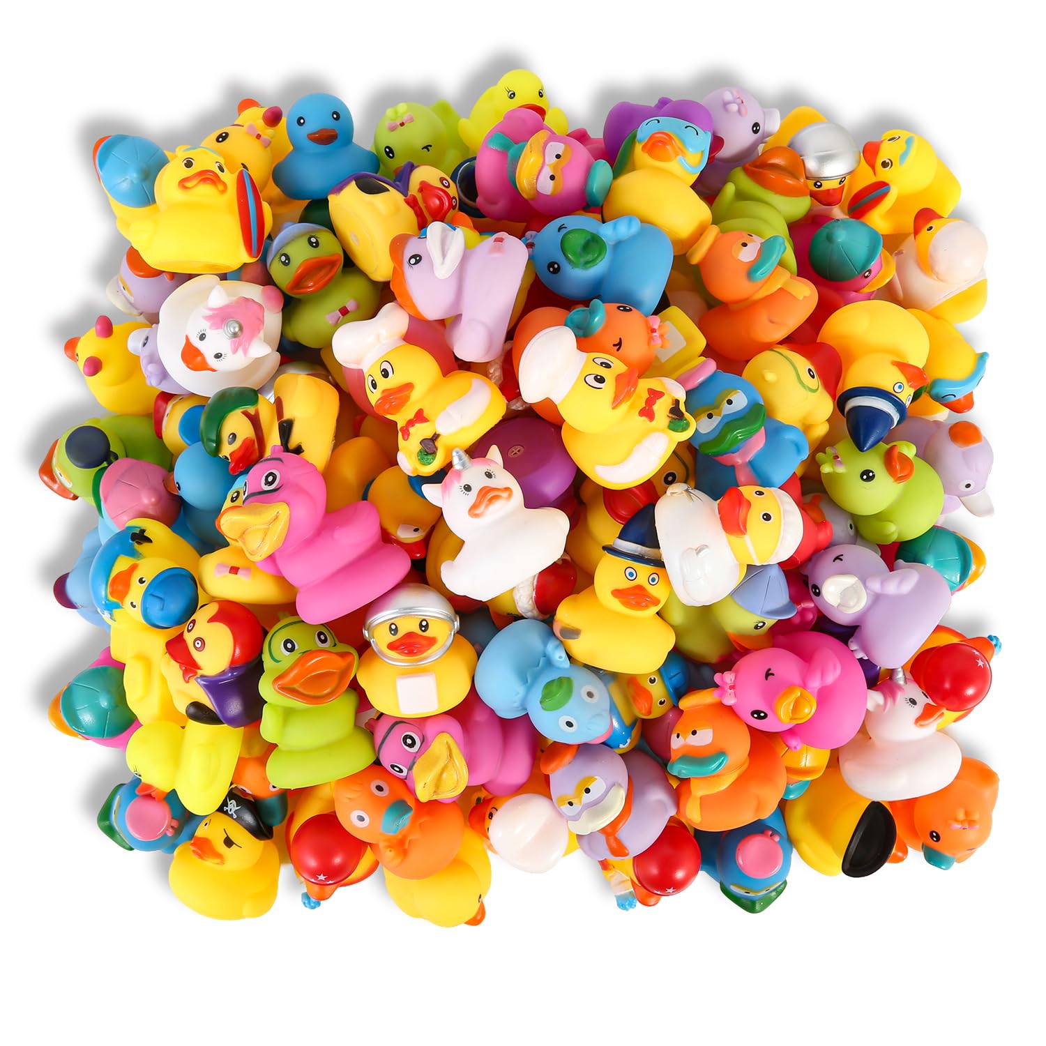 Audaisyly Rubber Ducks Bath Toy for Kids, Assortment Duckies for Jeep Ducking Pool Floater Ducky Bathtub Beach Toys, Party Favors Birthday