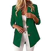 BTFBM Blazers for Women Business Casual 2026 Fall Clothes Lapel Open Front Winter Coats Work Office Suit Jackets Blazer