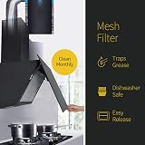 TopStrong Cooker Hood 60cm Wall-Mount 600 m³/h Touch Glass Black view 4