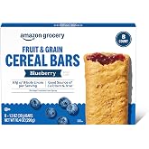 Amazon Grocery, Blueberry Fruit &amp; Grain Cereal Bars, 1.3 Oz, 8 Ct