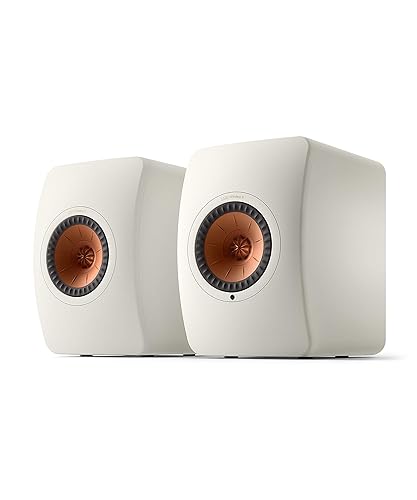 KEF LS50 Wireless II (Pair, Mineral White) KC62 Subwoofer (White
