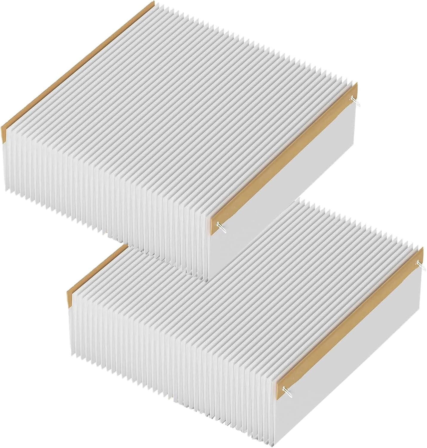 Photo 1 of 2 Pack 401 Replacement Furnace Pleated Filter | Compatible with AprilAire 2400 & Space-Gard 2400 Whole-House Air Purifiers | MERV 10, 16" x 25" x 6"