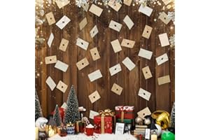 Cheerland Vintage Letter Garlands Envelope Card Hanging Banner Floating Streamers for Magic Theme Bday Decorations Holiday Home Office Birthday Christmas Party Celebration Supplies 6 String