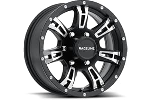 RACELINE BY ALLIED ARSENAL BLACK SERIES 840 ALUMINUM TRAILER WHEE 16x6 Arsenal Black Series 840 Aluminum Trailer Wheel 6x5.5