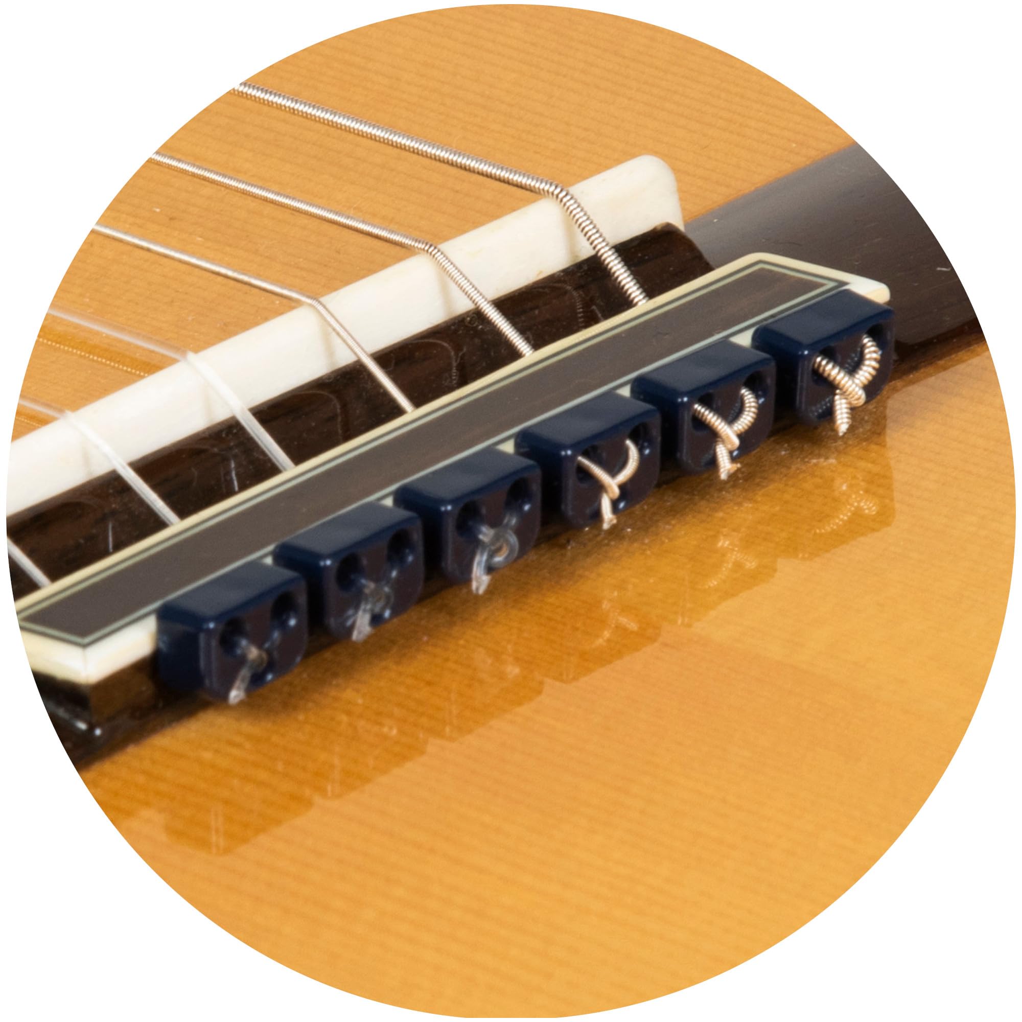 Classical Flamenco Acoustic Guitar Beads in Blue for Nylon Strings by Alba Guitar Beads