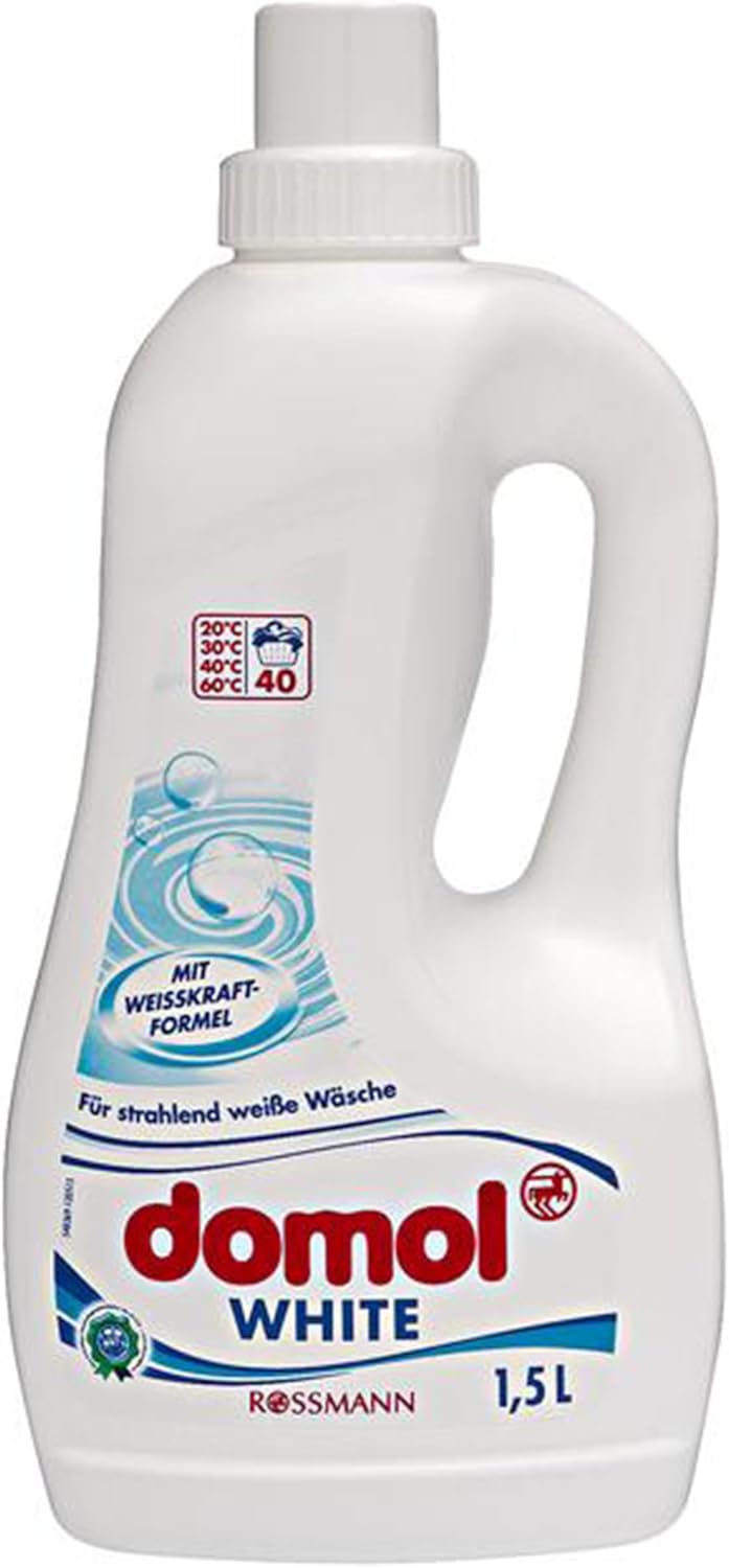Domol White Flussigwaschmittel 40 Wl 1 5l Amazon De Drogerie Korperpflege