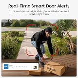 aosu Video Doorbell Wireless 2K HD Battery Powered Human Detection Alexa view 4
